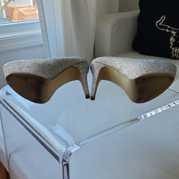 Steve Madden rhinestones and crystal ultra high heel platform shoes - Picture 9 of 12